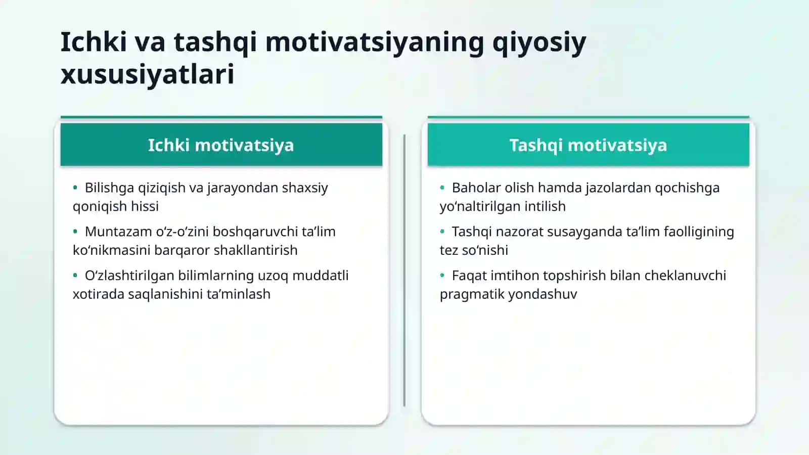 Mavzu: O’smir yoshidagi  o‘quvchilarda o‘quv motivatsiyasining psixologik omillari va uni rivojlantirish dasturining samaradorligi 4