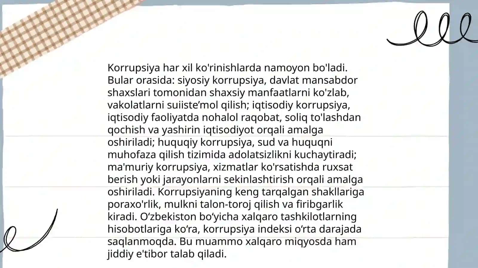 Korrupsiya tushunchasi va uning oqibatlari 4