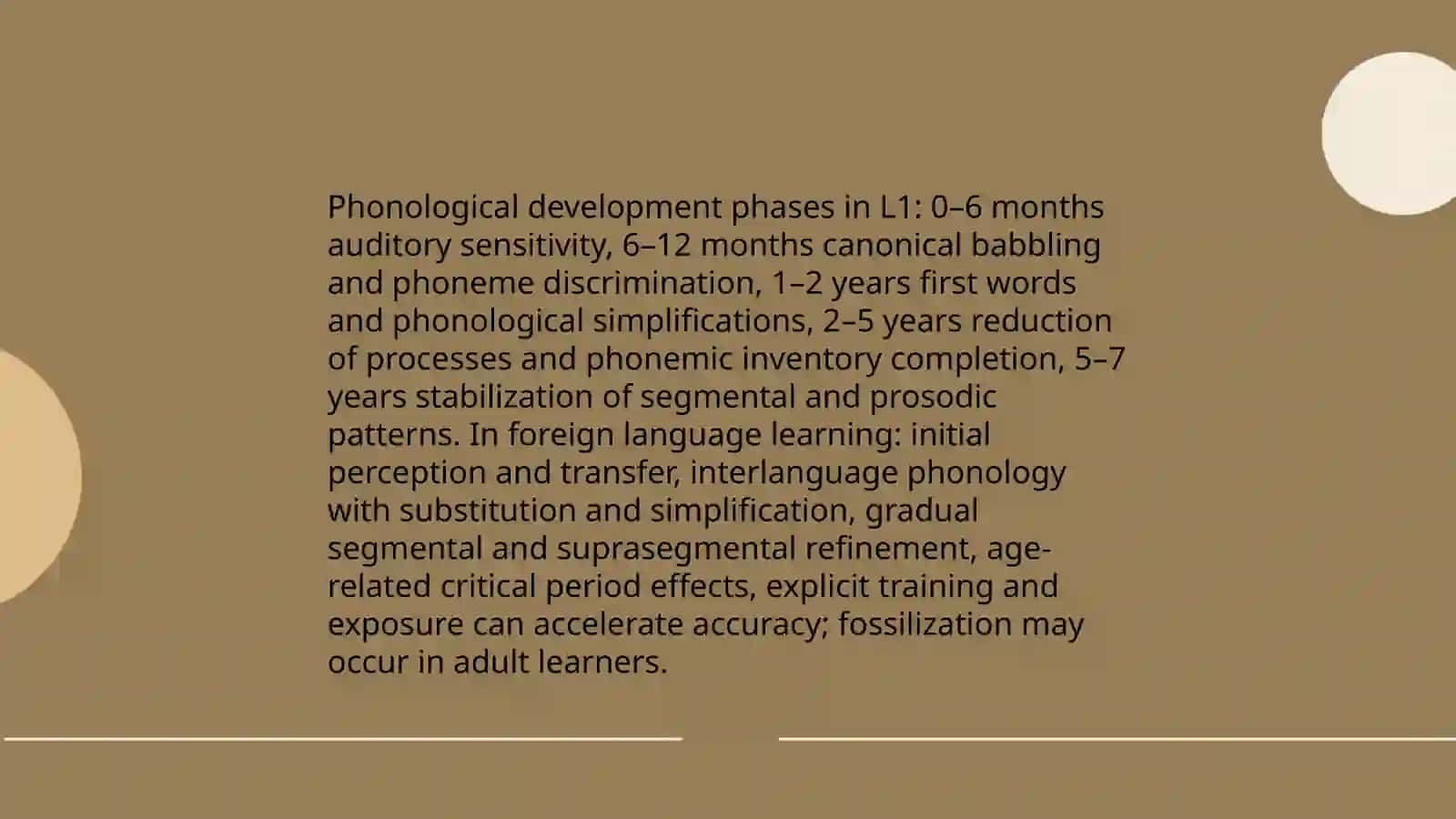 Classification of foreign language and native languages phases 4