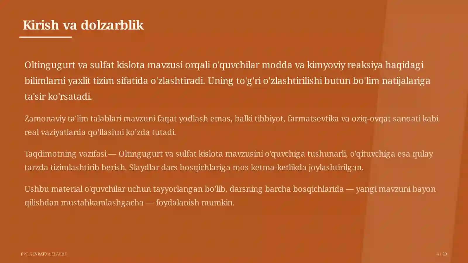 Oltingugurt va sulfat kislota (9-sinf) 4