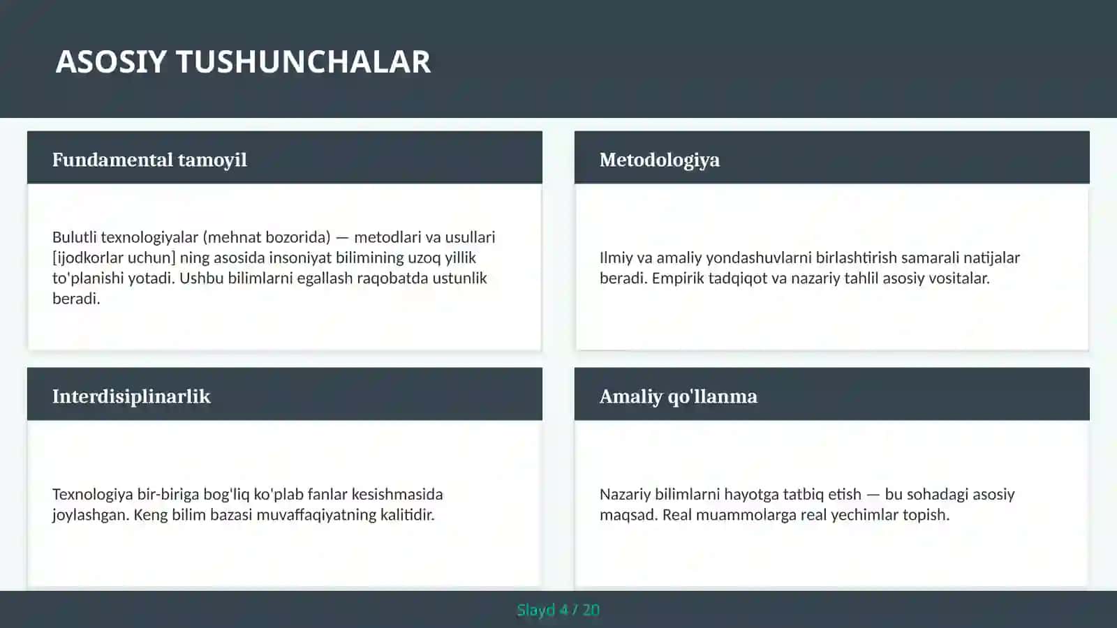 Bulutli texnologiyalar (mehnat bozorida) — metodlari va usullari [ijodkorlar uchun] 4