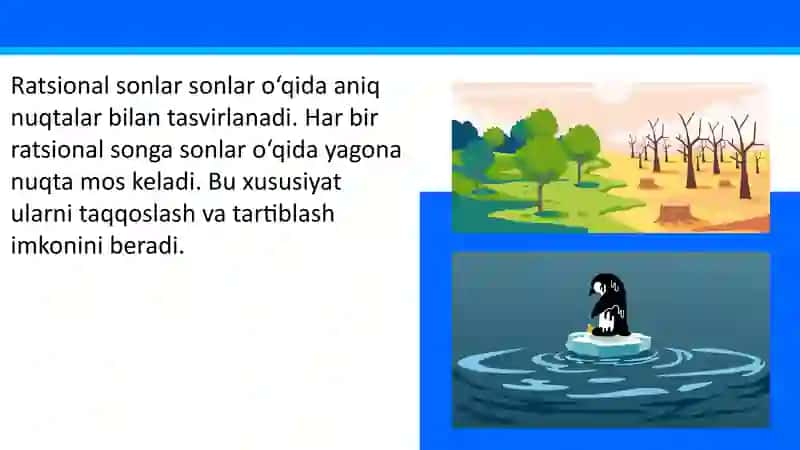 Ratsional sonlar. Ratsional sonlar ustida arifmetik amallar. Ratsional sonlar to‘plamining xossalari. O‘nli kasrlar va ular ustida arifmetik amallar 4