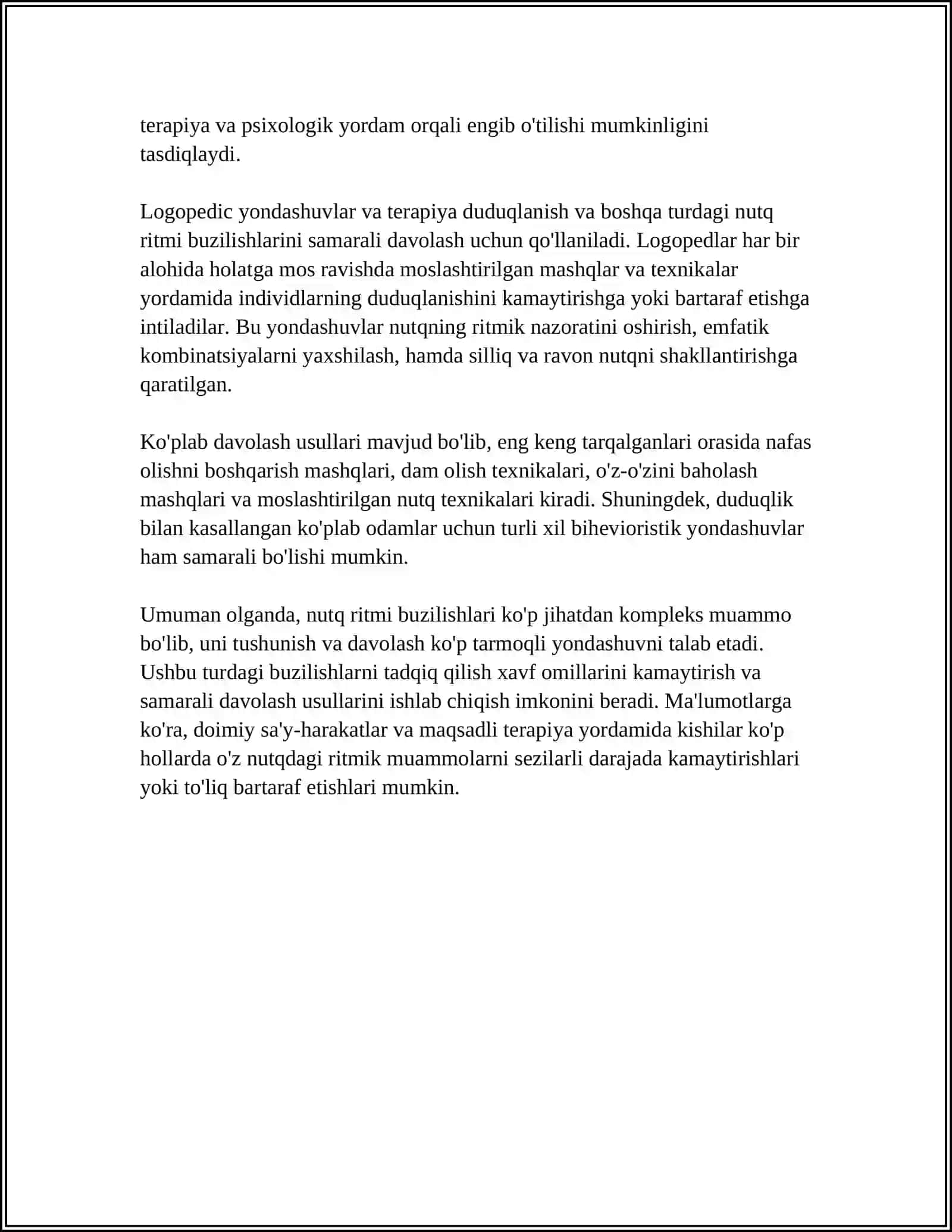 Nutqning temp -ritm buzilishlari bo'lgan bolalarning psixologik xususiyatları 4