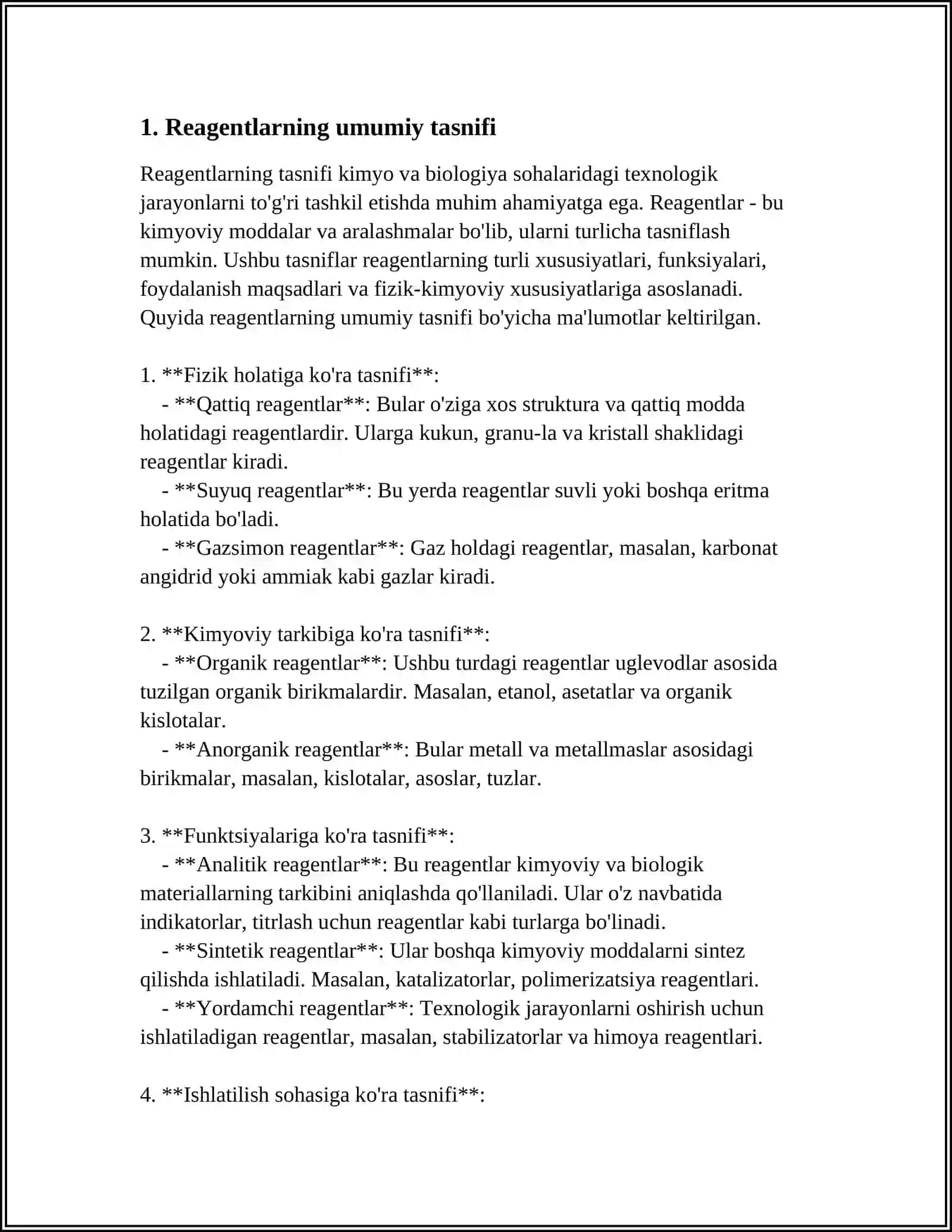 FLOTATSIYA JARAYONIGA BERILADIGAN REAGENTLARNING TARTIBI VA ULARNING XUSUSIYATLARI 4