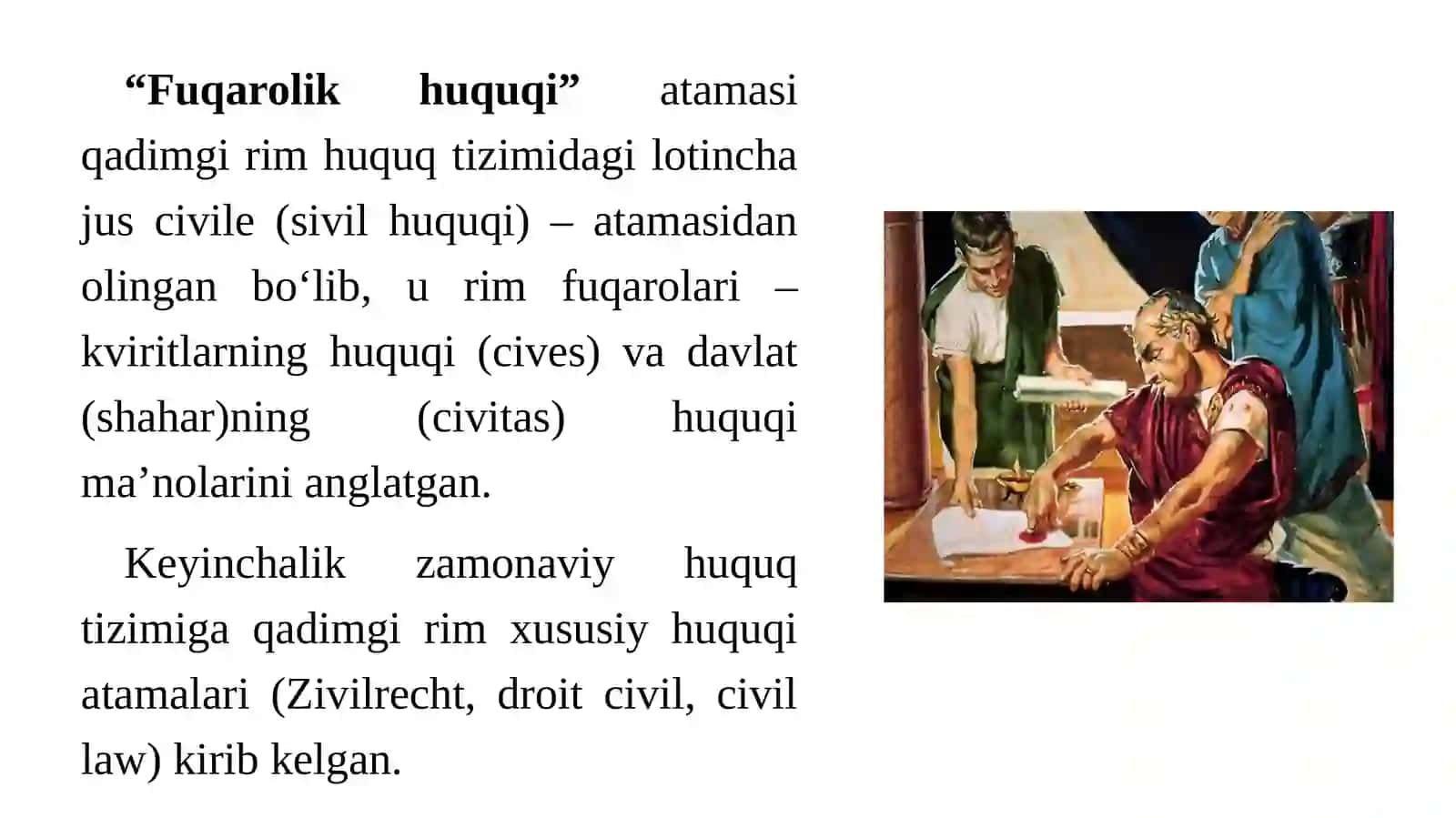 Fuqarolik huquqi faniga kirish 4