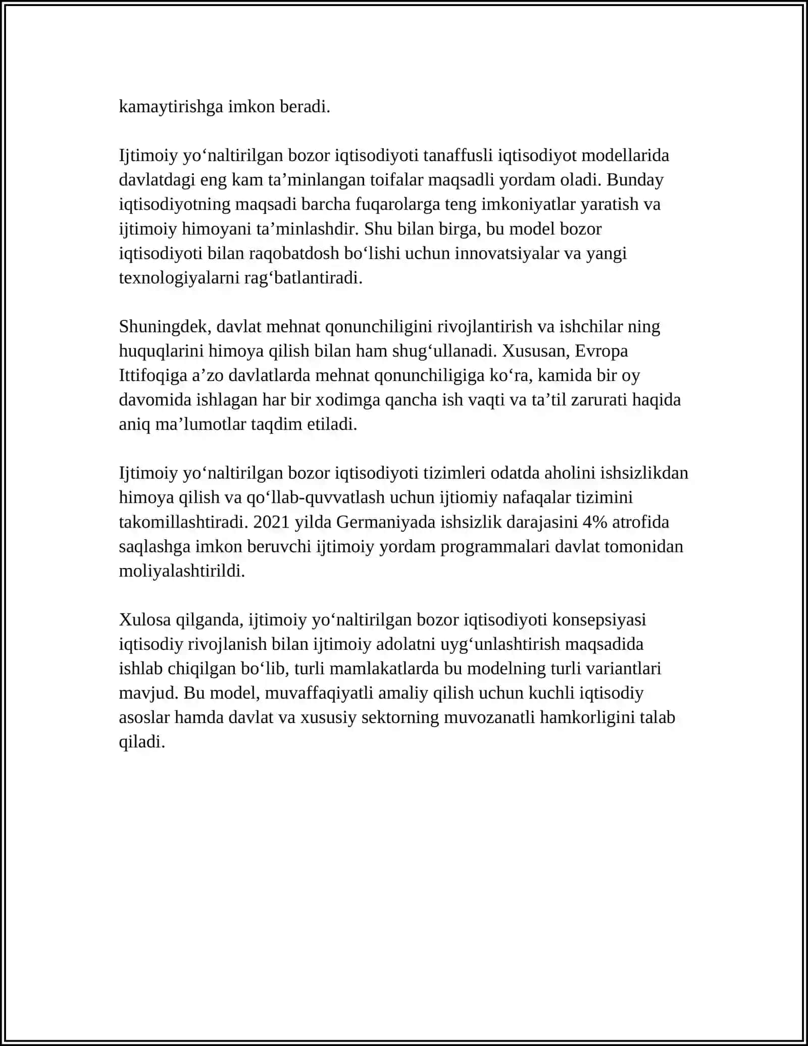 IJTIMOIY YUNALTIRILGAN BOZOR IQTISODIYOTI - BOZOR IQTISODIYOTINING ENG YUQORI BOSQICHI 4
