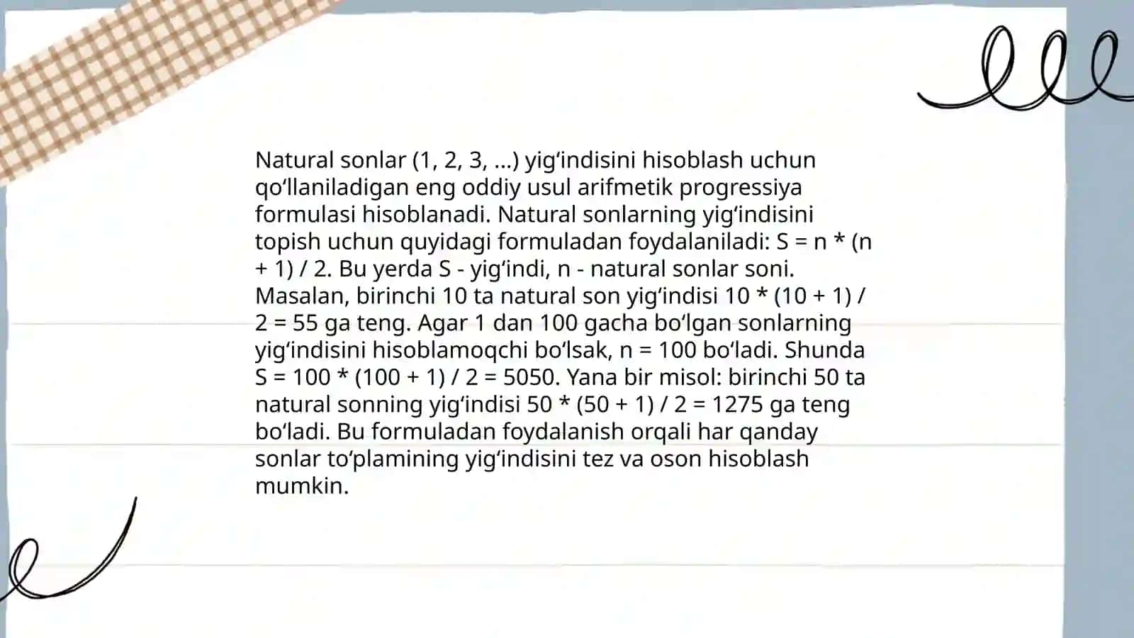 Natural sonlar 4
