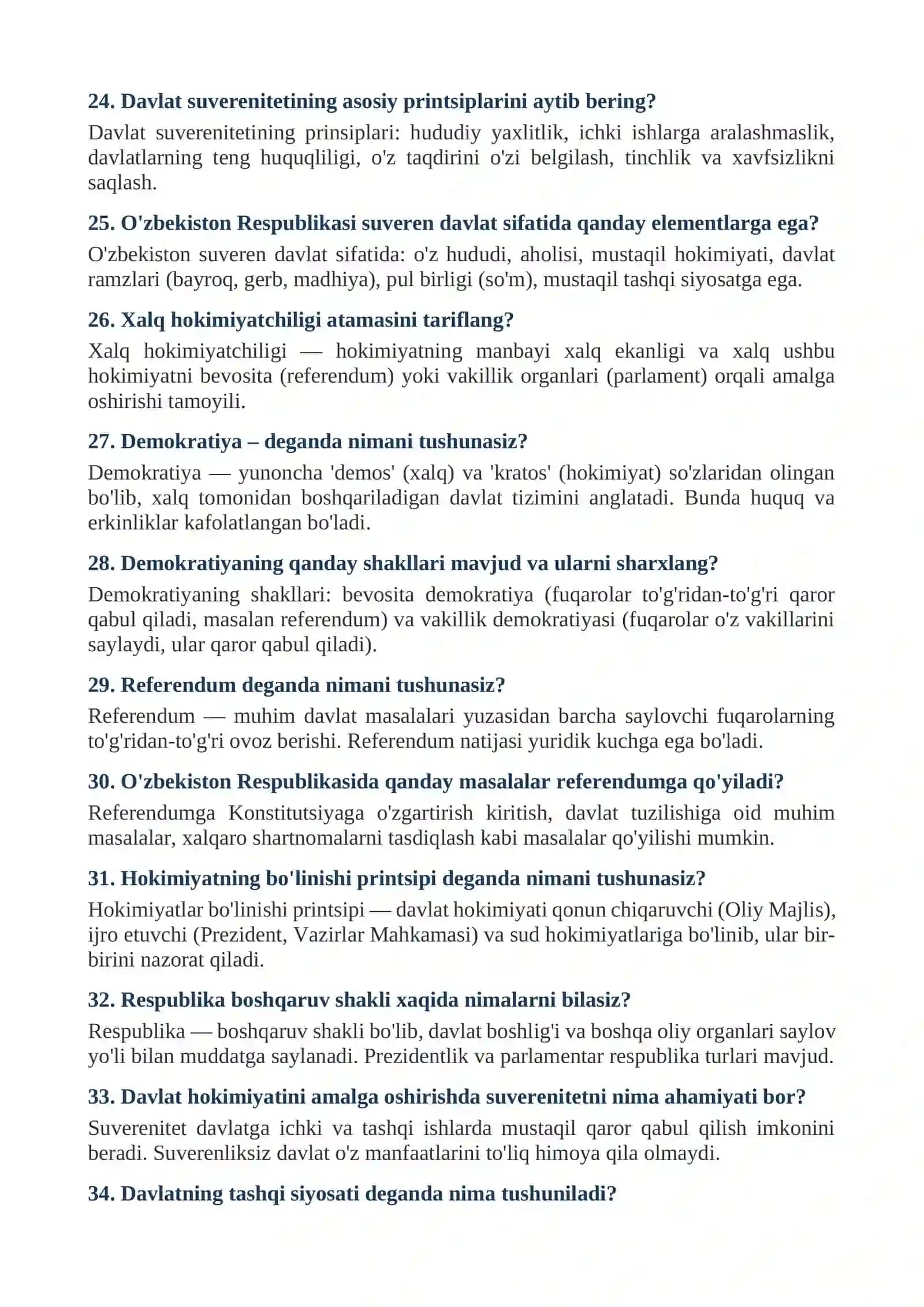 Ichki ishlar organlari testlar to'plami – 2026 200 ta savol javob 4