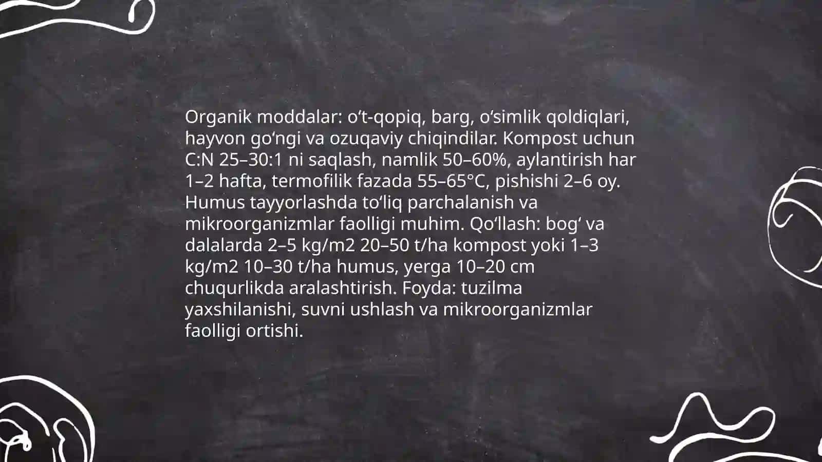 Turpoq unumdorligi va stukturasini yaxshilashga qaratilgan tadbirlar 4