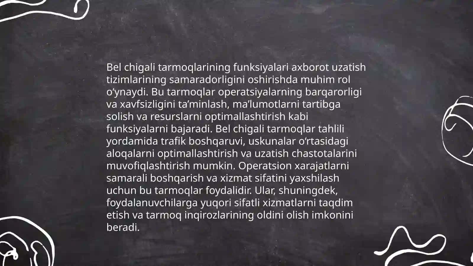 Bel va dumgʻaza chigali tarmoqlari tuzilishi 4