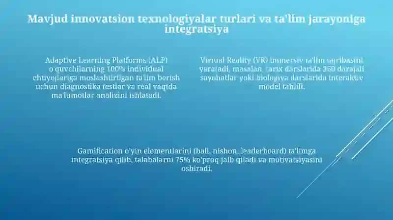 Innovatsion texnologiyalar talim sifatini oshirish 4