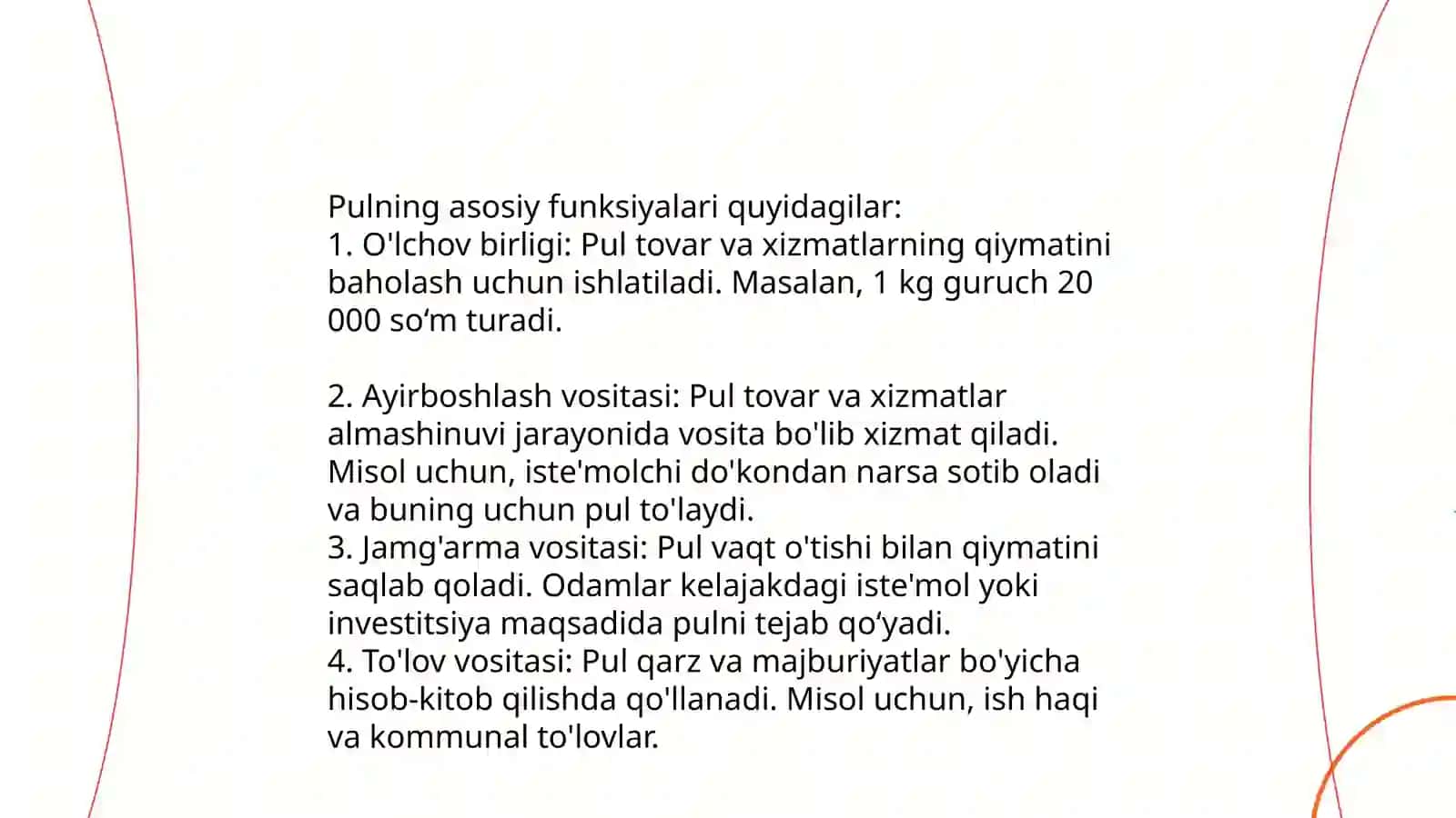 Pul nazariyalari 4