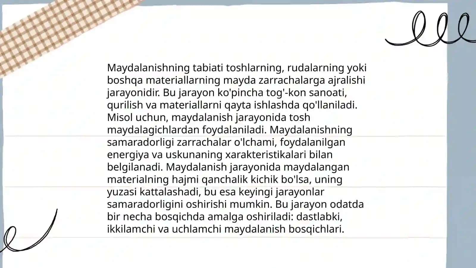 Maydalanishning tabiati va turlari 4