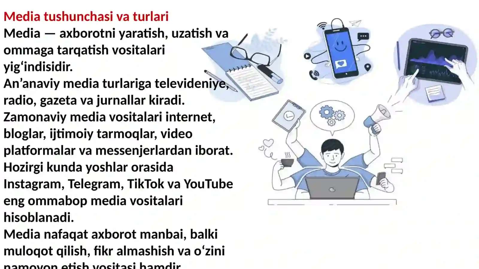 Yoshlar va media:imkoniyatlar va tahdidlar 4
