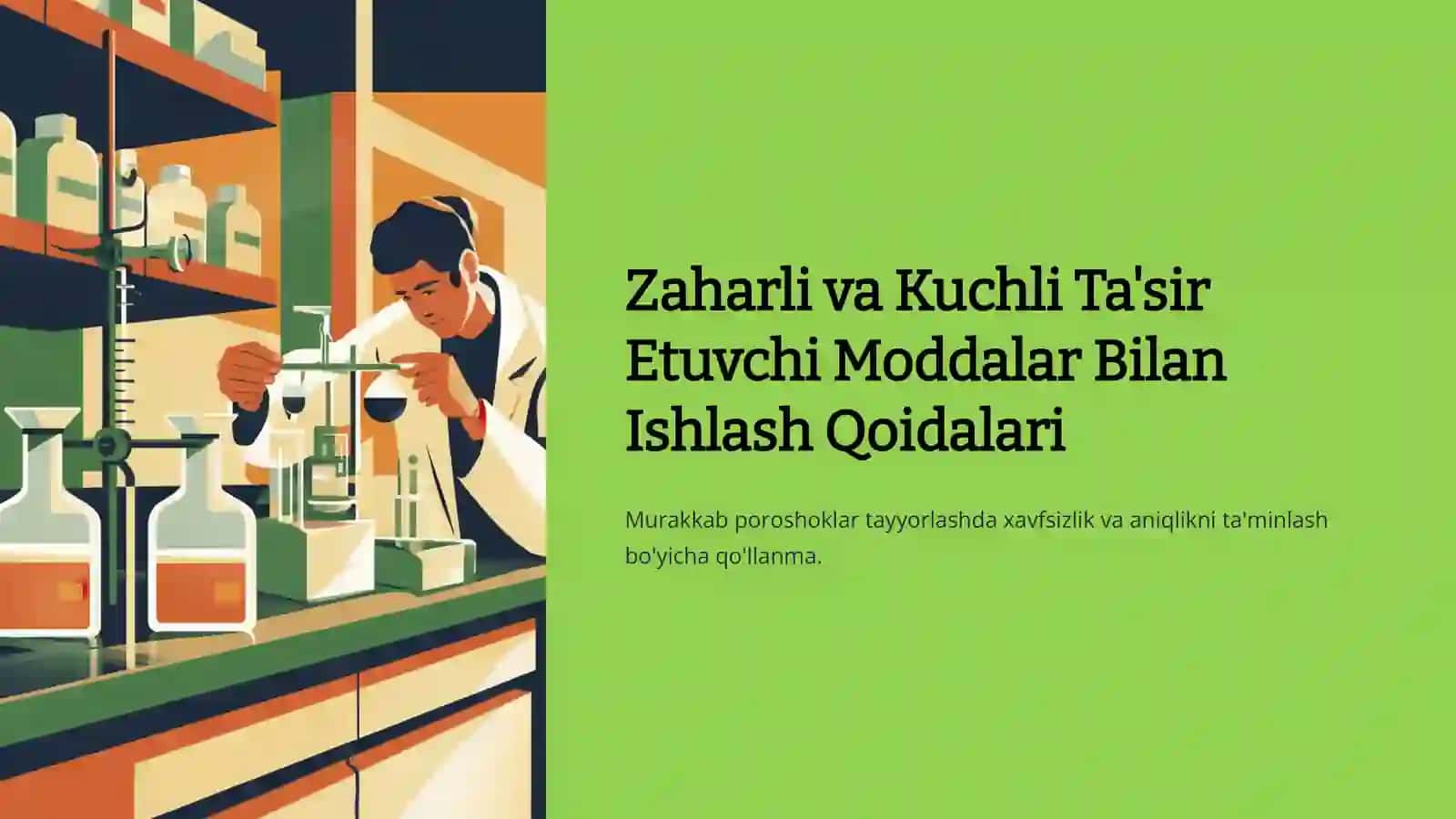 Zaharli va kuchli ta'sir etuvchi moddalar ro'yxati 4