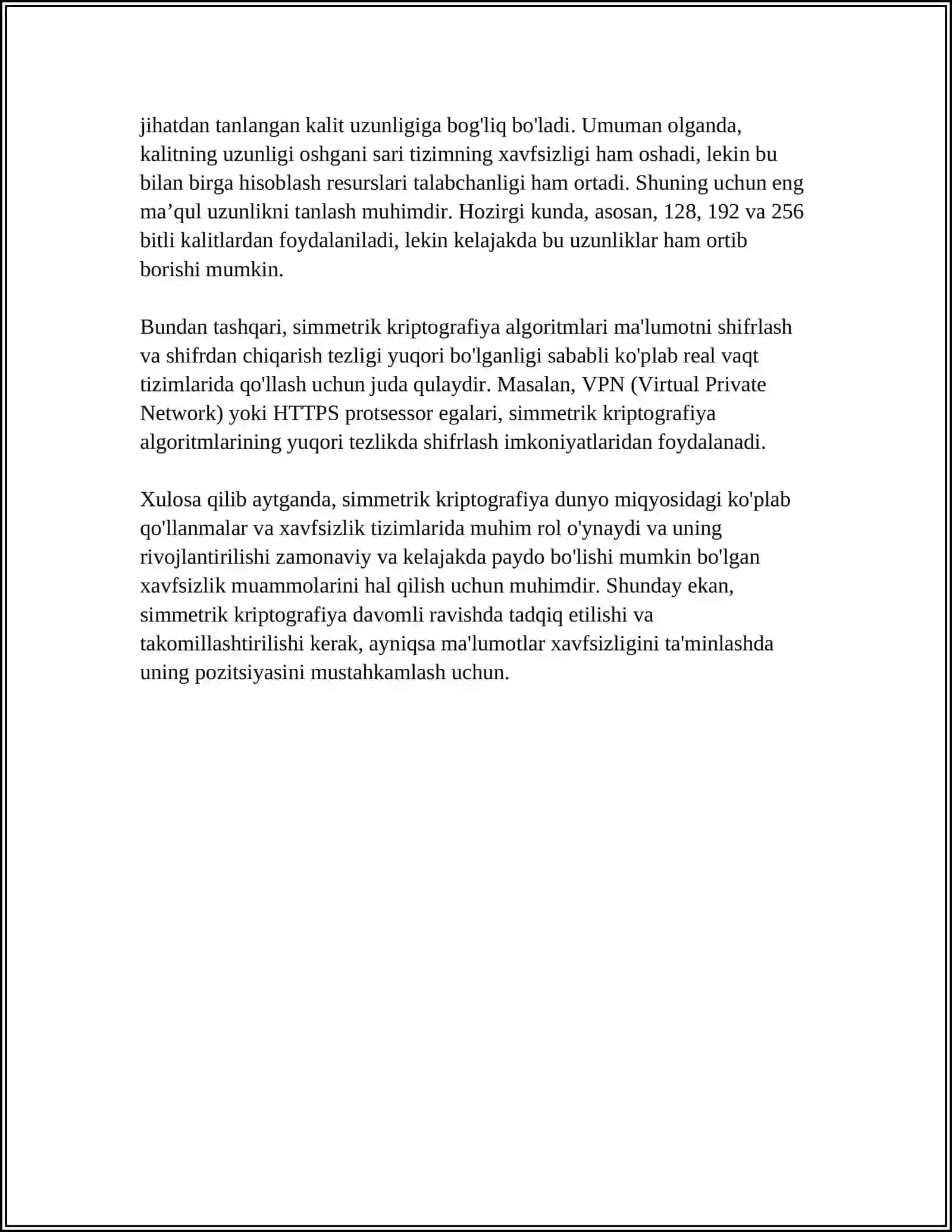 AXBOROTLARNI SIMMETRIK VA ASIMMETRIK KRIPTOGRAFIK HIMOYALASH USULLARI 4