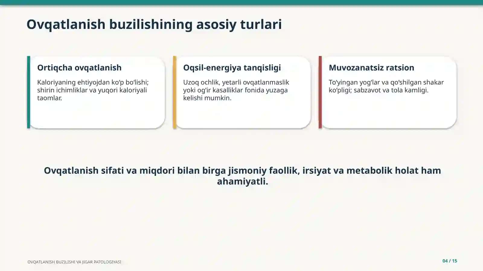 OVQATLANISH BUZILISHI 4