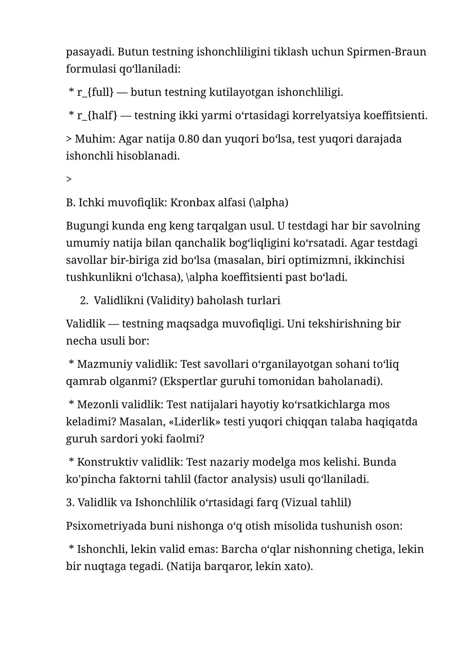 Psixologik o‘lchov (psixometriya) 4