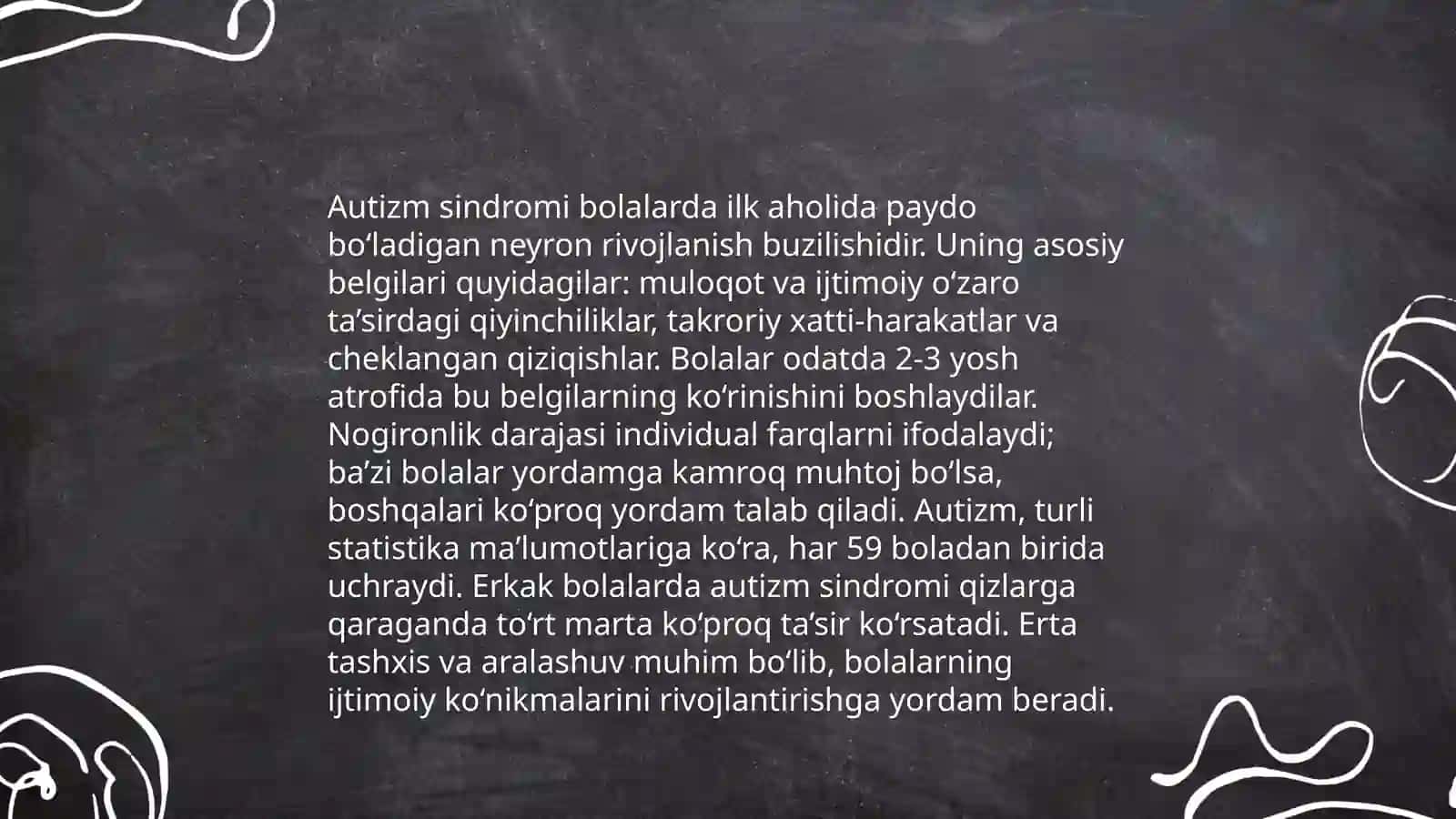 Autizm sindromli bolalar 4