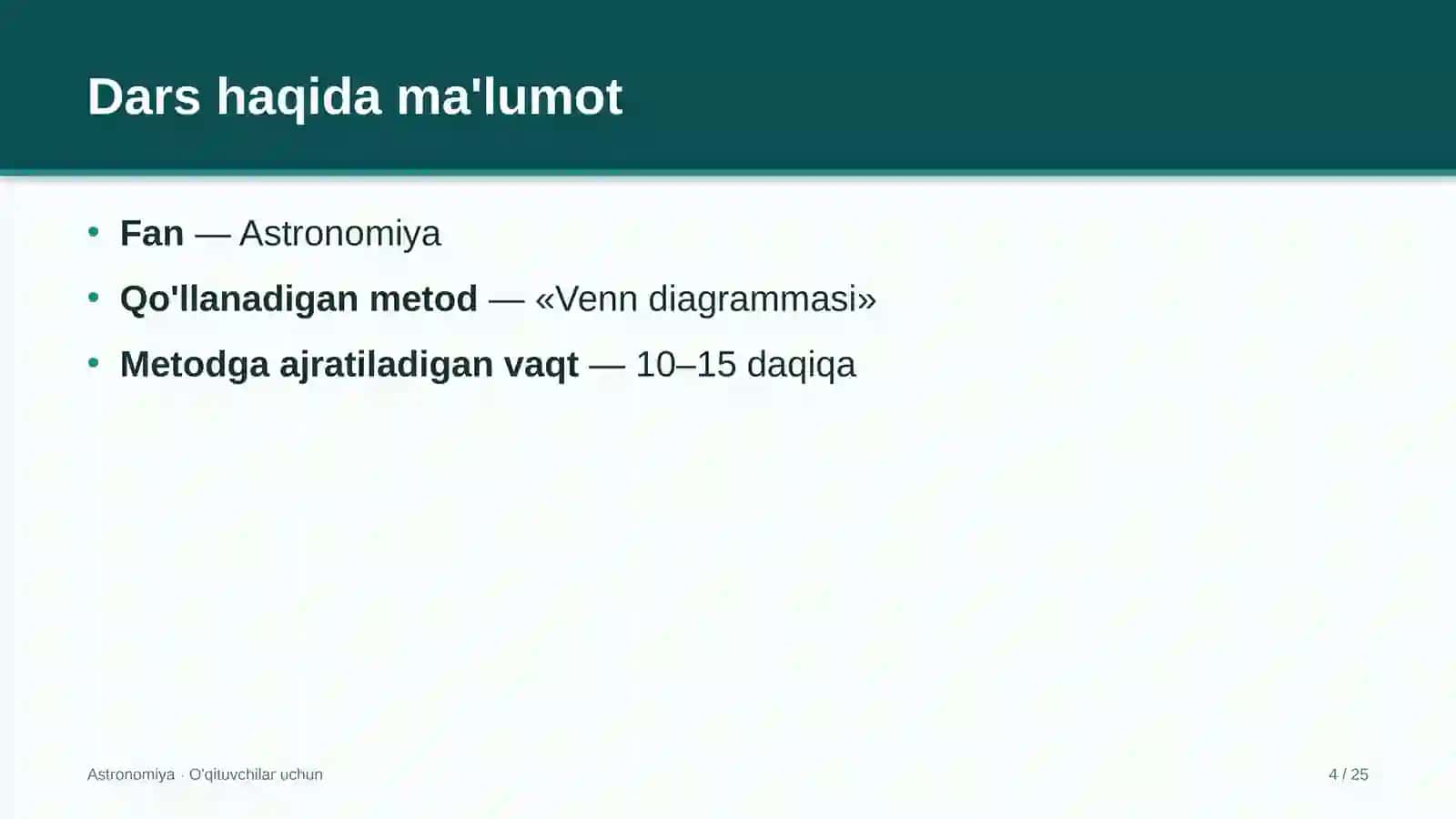astronomiya darslarida venn diagrammasi metodidan foydalanish 4171 4