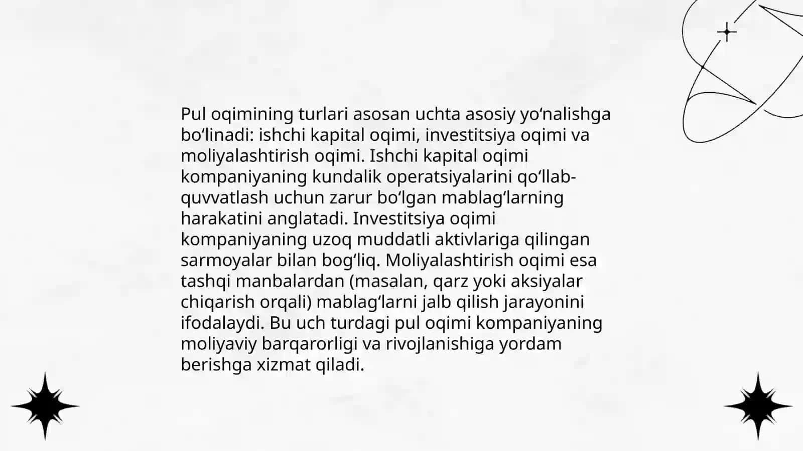 Pul oqimi tahlili 4