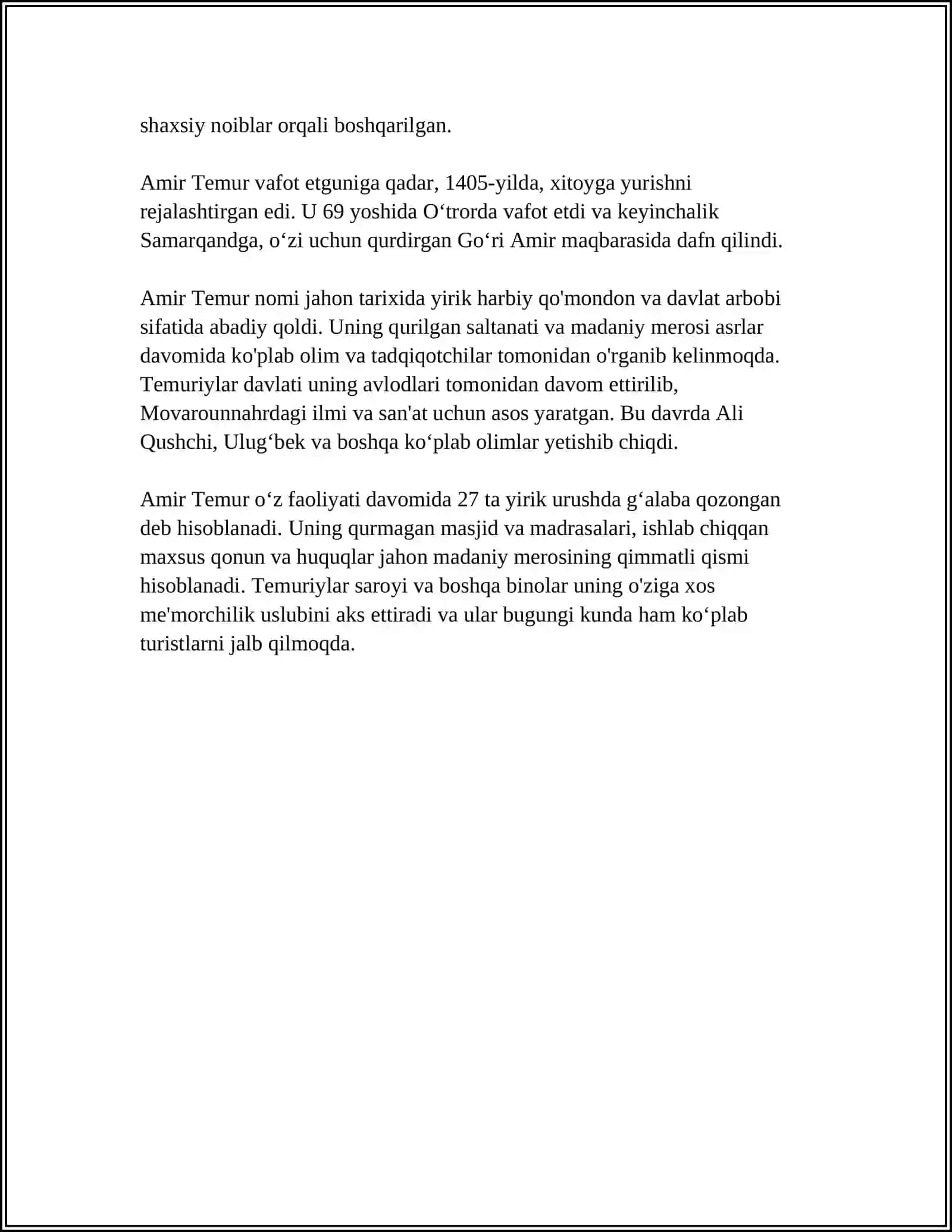 TEMUR VA TEMURIYLAR IMPERIYASI 4