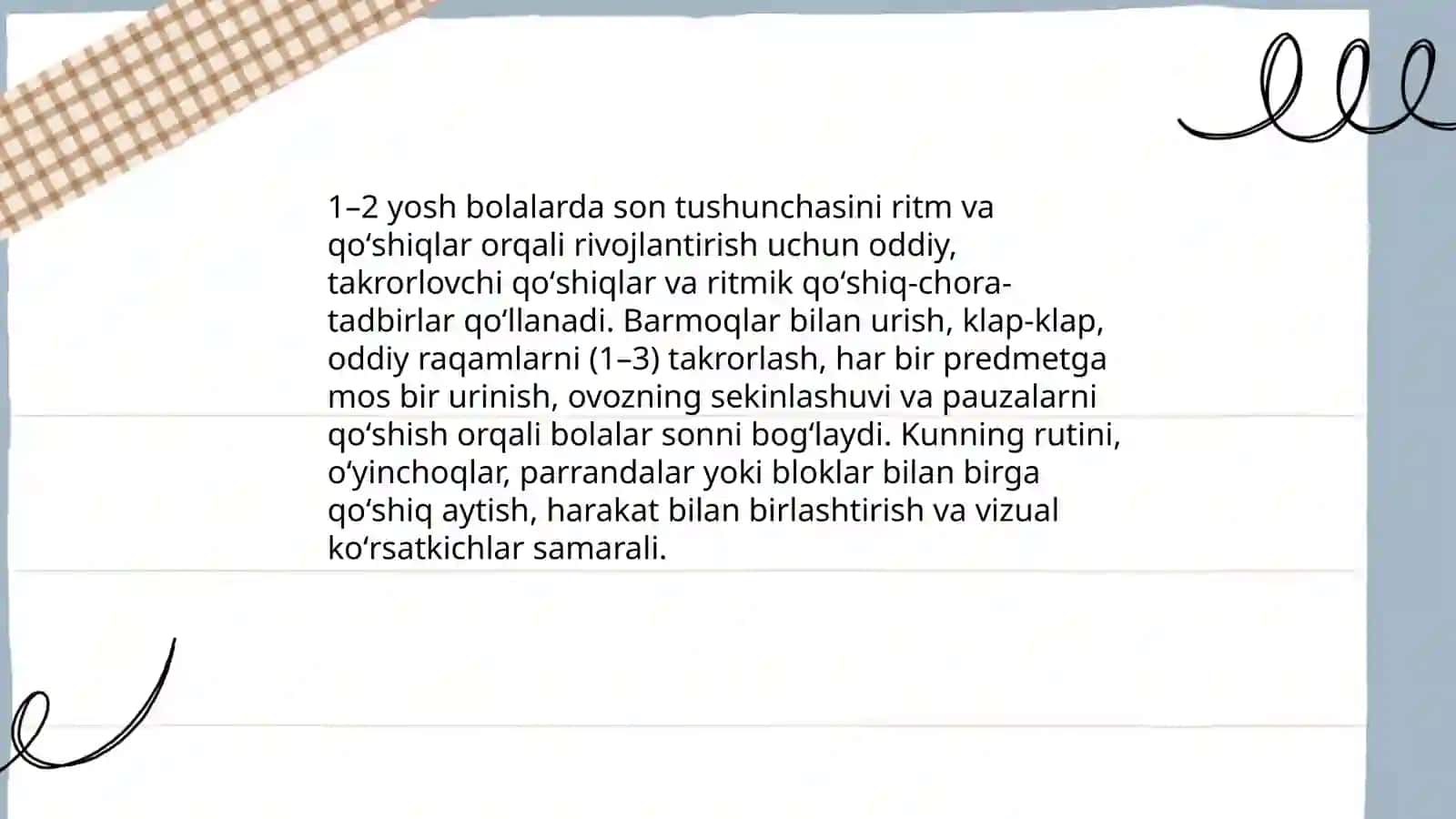 Turli yosh guruhlarida bolalarni sanashga oʻrgatish 4