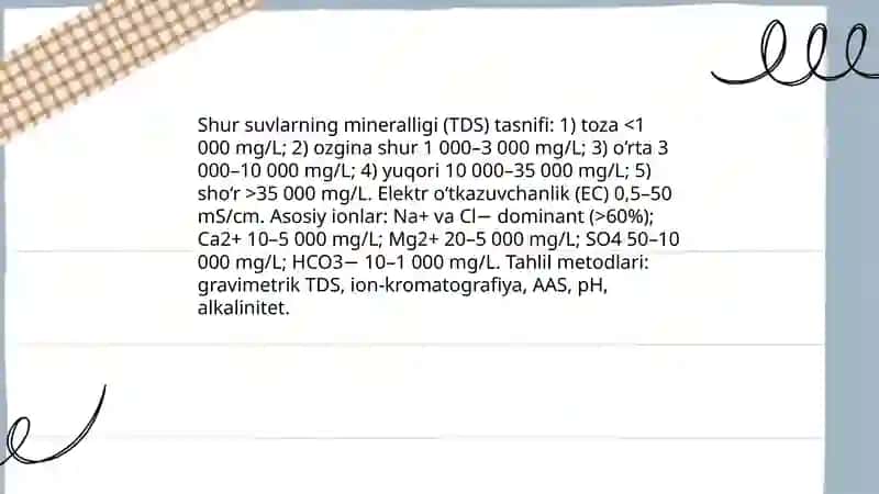 O‘zbekistonda shur suv resurslarining hududiy taqsimoti 4