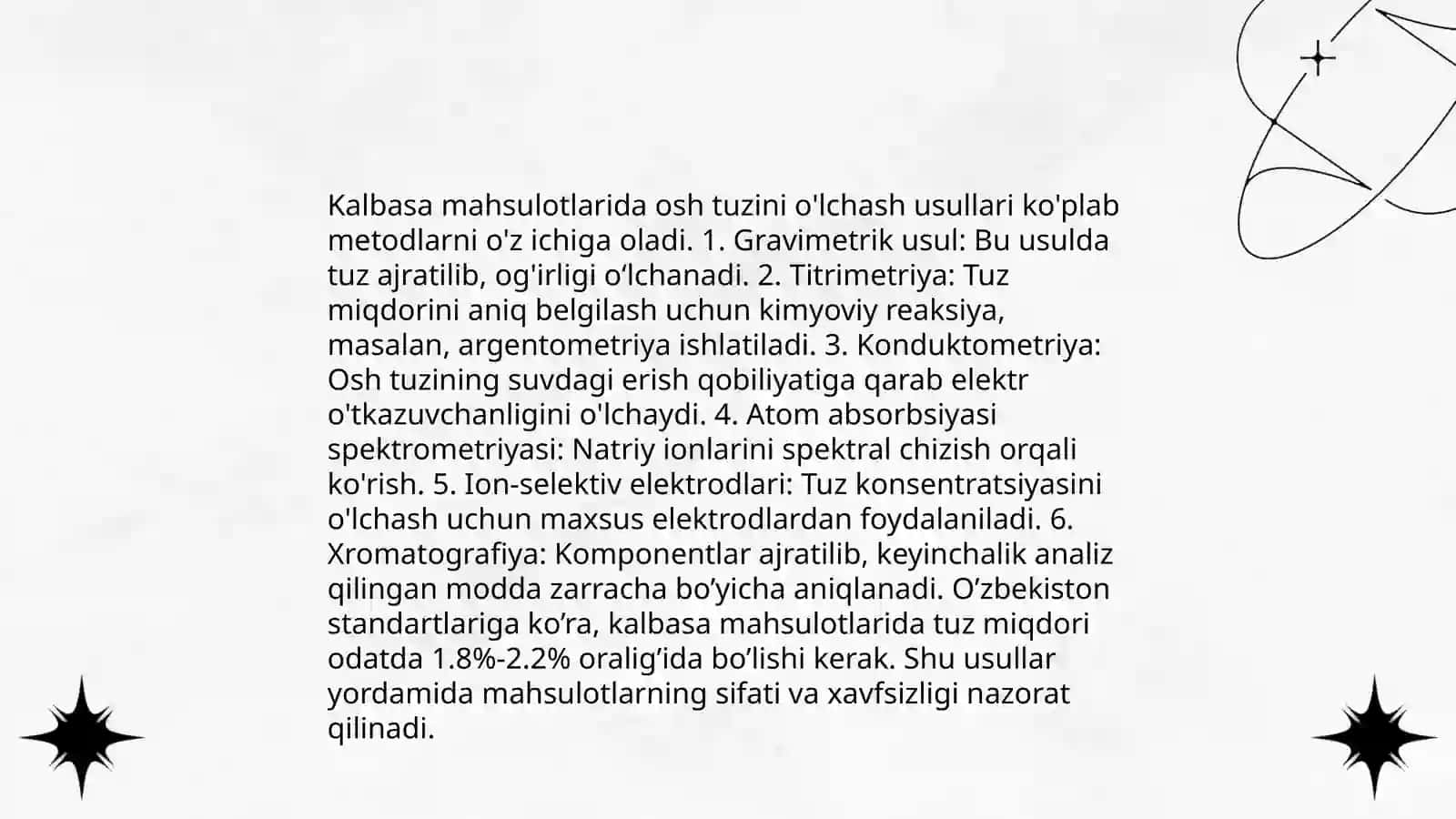 Osh tuzi miqdori tahlili metodikasi 4