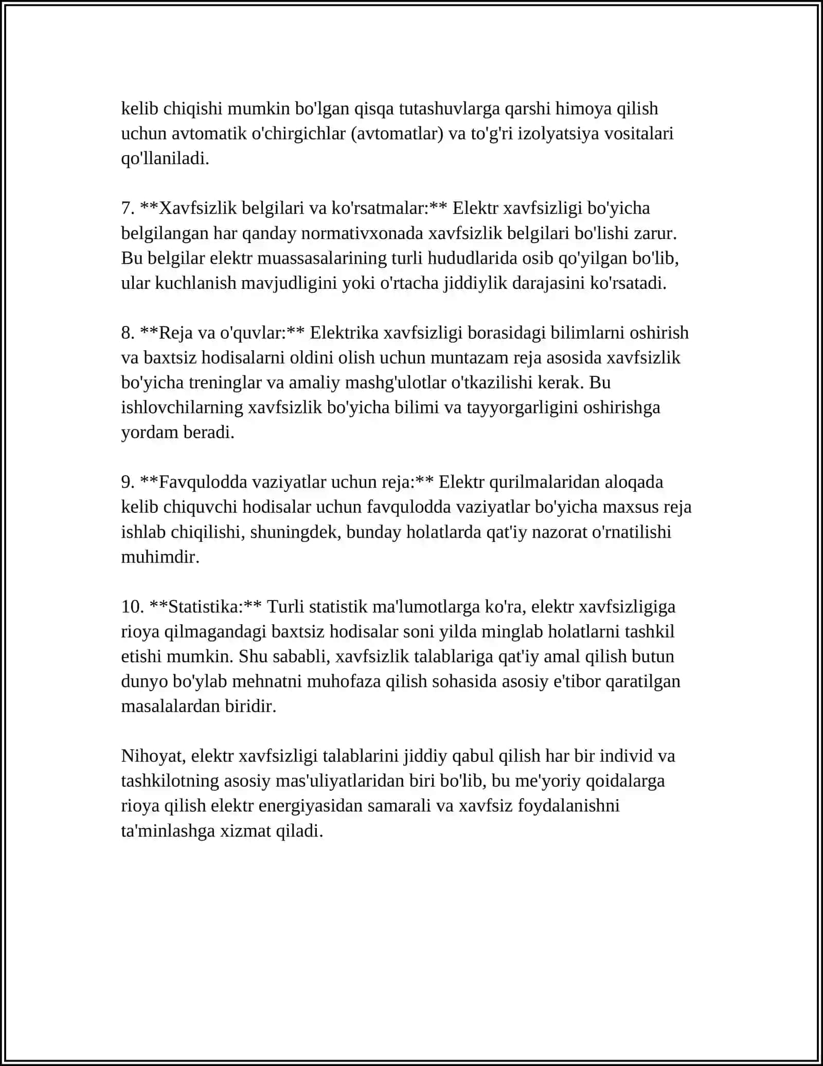 BOSIM OSTIDA ISHLOVCHI USKUNA VA QURILMALARGA QO'YILADIGAN XAVFSIZLIK TALABLARI 4