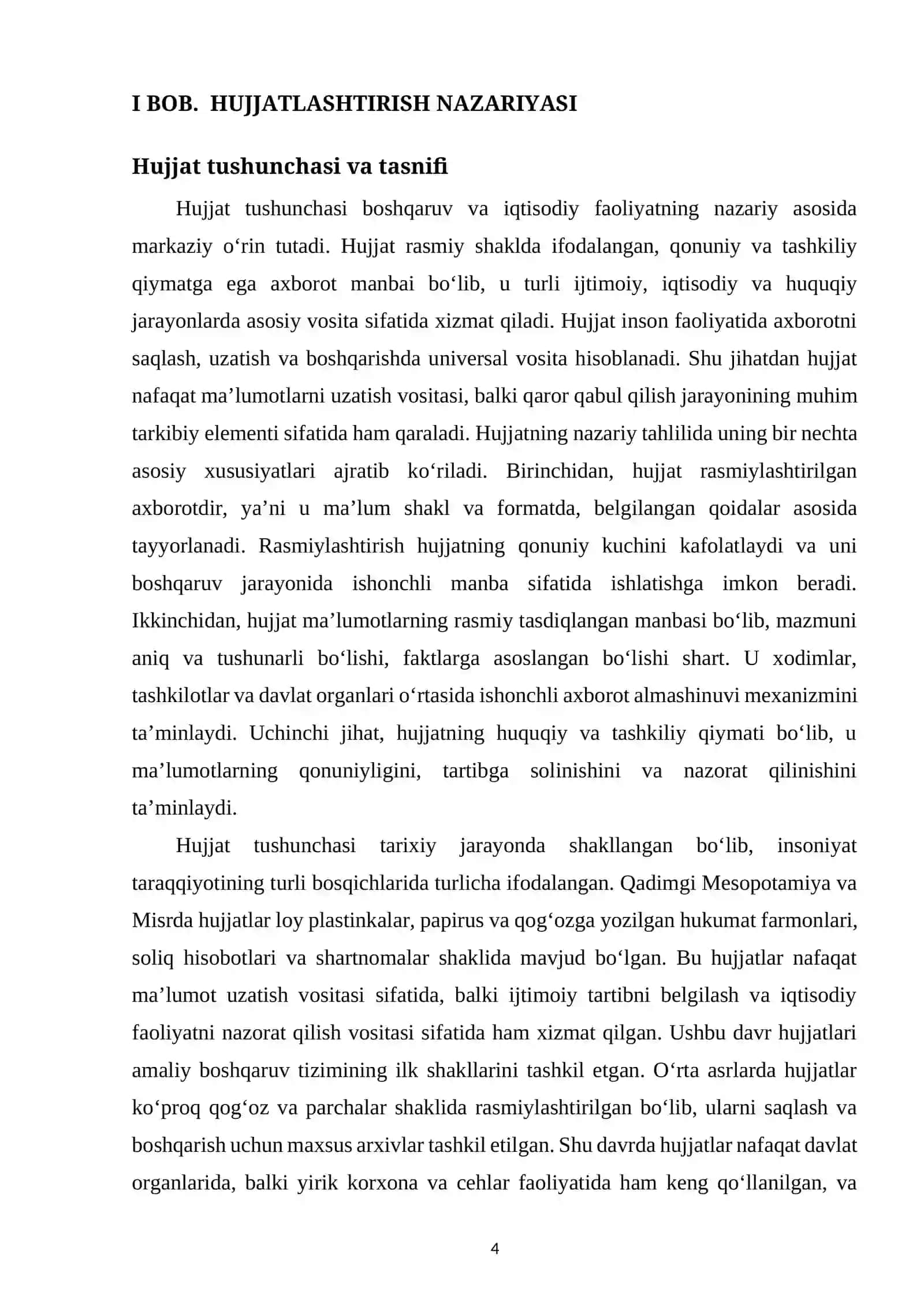 Hujjatlashtirish 4