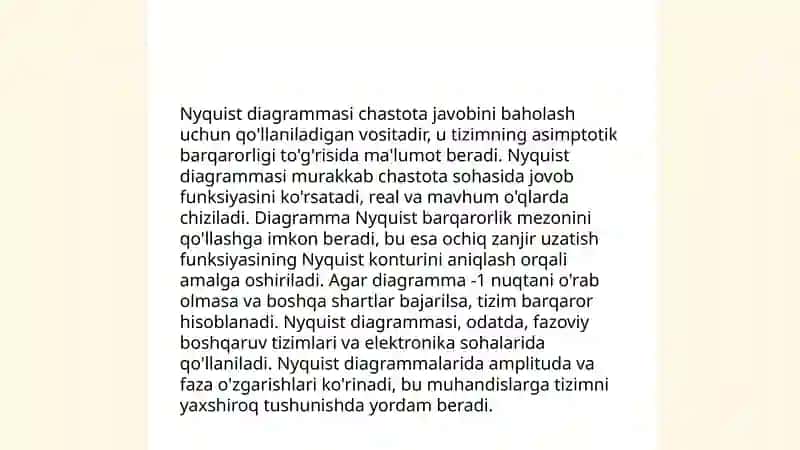Turg'unlik mezonlari 4