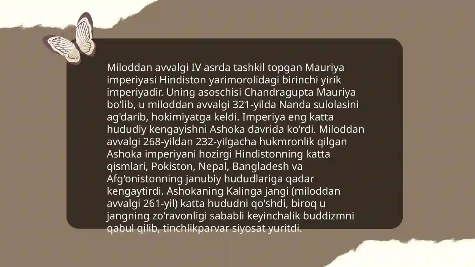 Mauriyalar va Guptalar davlati 4