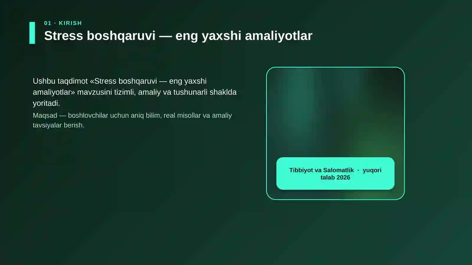 Stress boshqaruvi — eng yaxshi amaliyotlar 4
