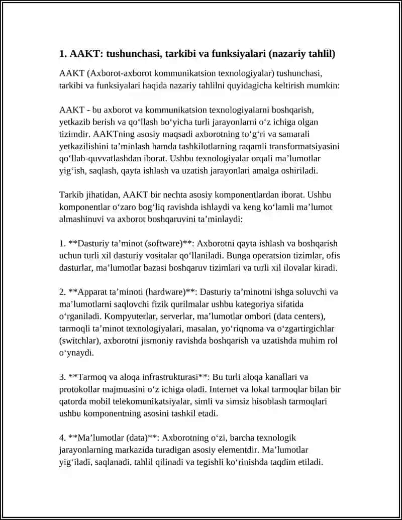 AVTOMATLASHTIRILGAN AXBOROT-KUTUBXONA TIZIMLARI (AAKT) 4