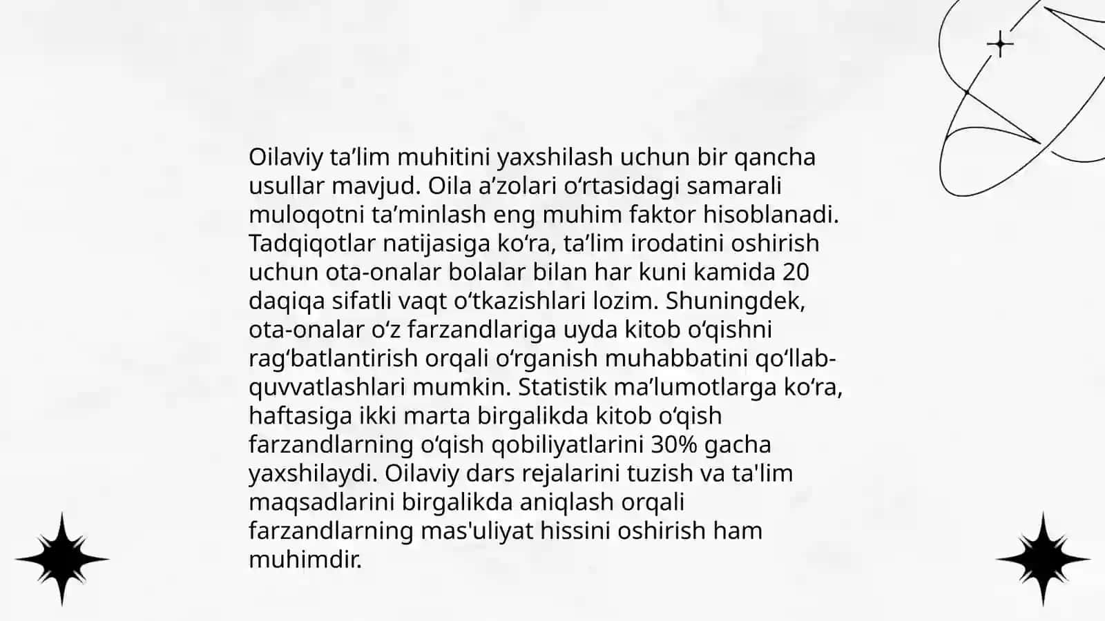 Yordamga muhtoj bolalarni taʼlim tizimiga jalb etishda ota-onalar,oila va jamoatchilik bilan ishlash Abdiqodirova Muazzam 4