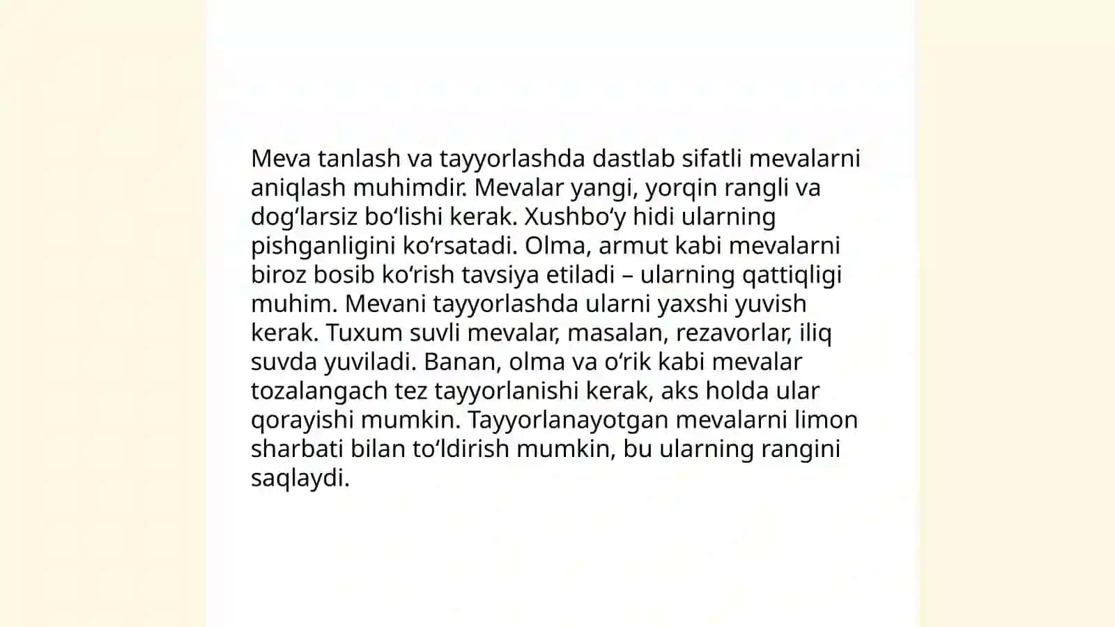 Mevalardan kompot olish texnologik sxemalari 4