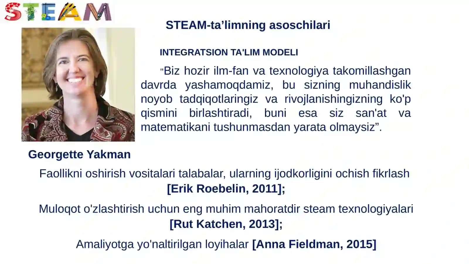 STEAM TA`LIM TEXNOLOGIYASINI MAKTABGACHA TA`LIMDA QO`LLASHNING ME`YORIY-USLUBIY ASOSLARI 4
