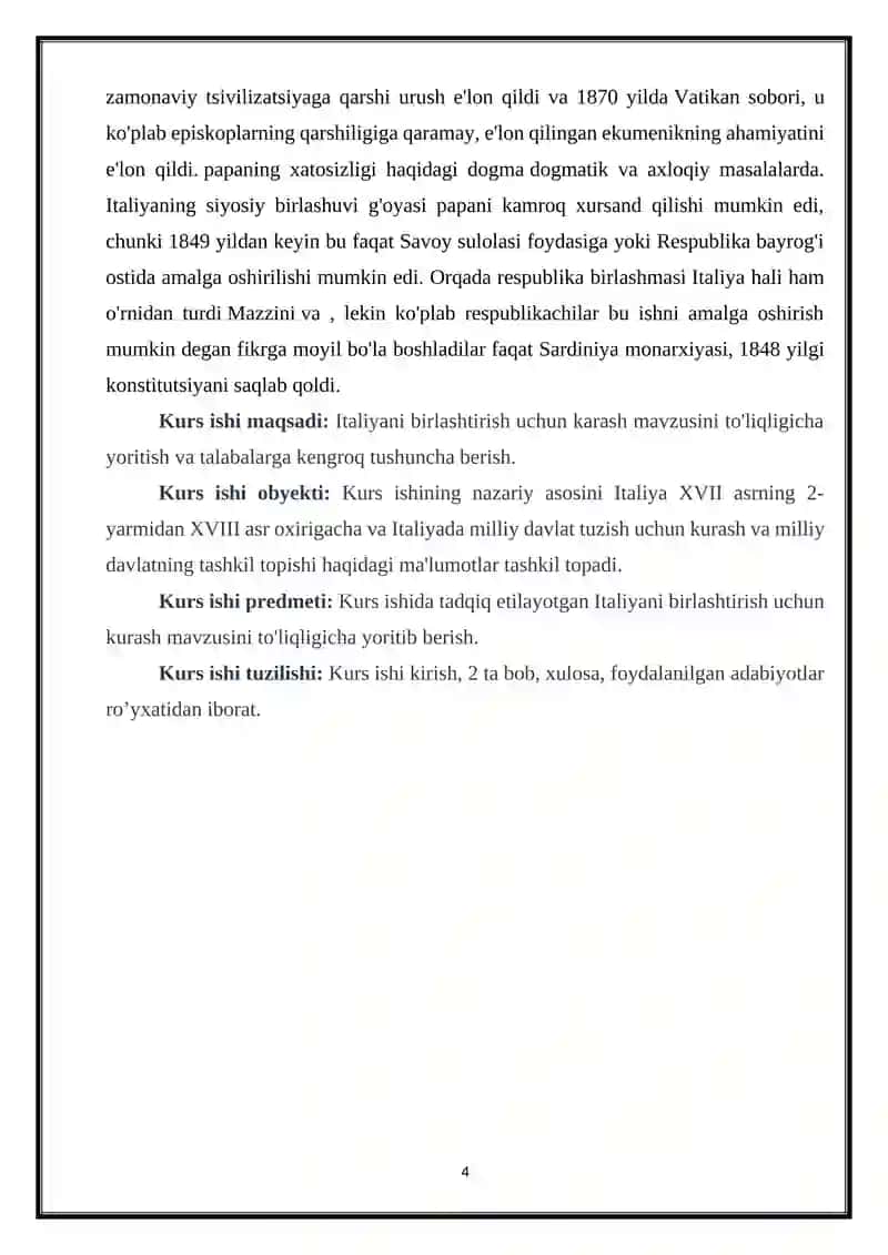 Italiya birlashuvi jarayonlari 4