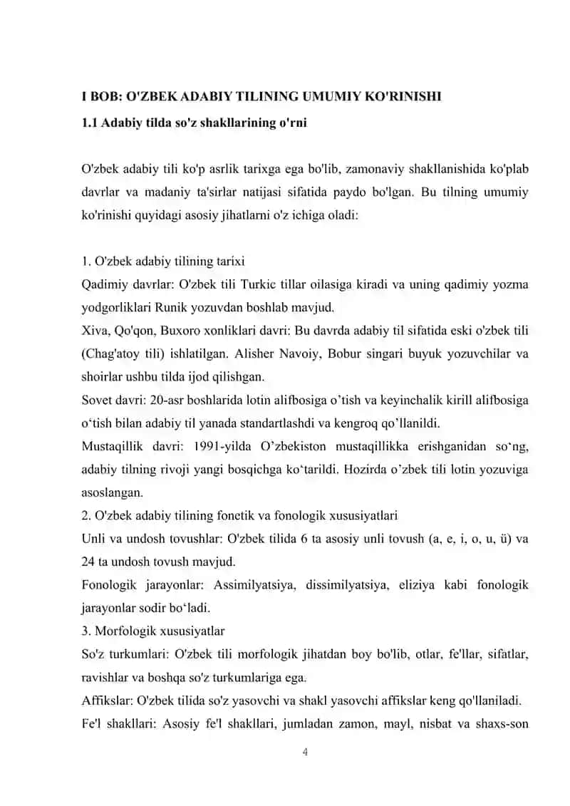 HOZIRGI O’ZBEK ADABIY TILIDA SO’Z SHAKLLARI 4