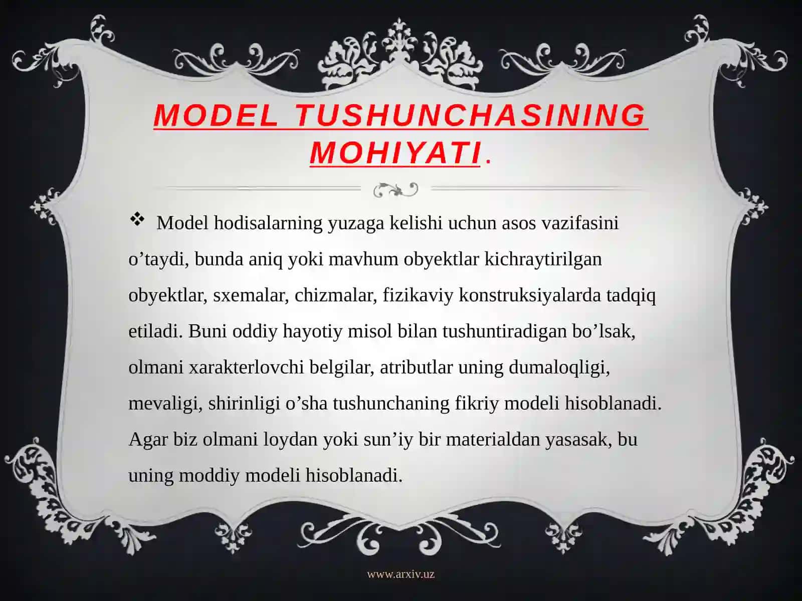 Model tushunchasi 4
