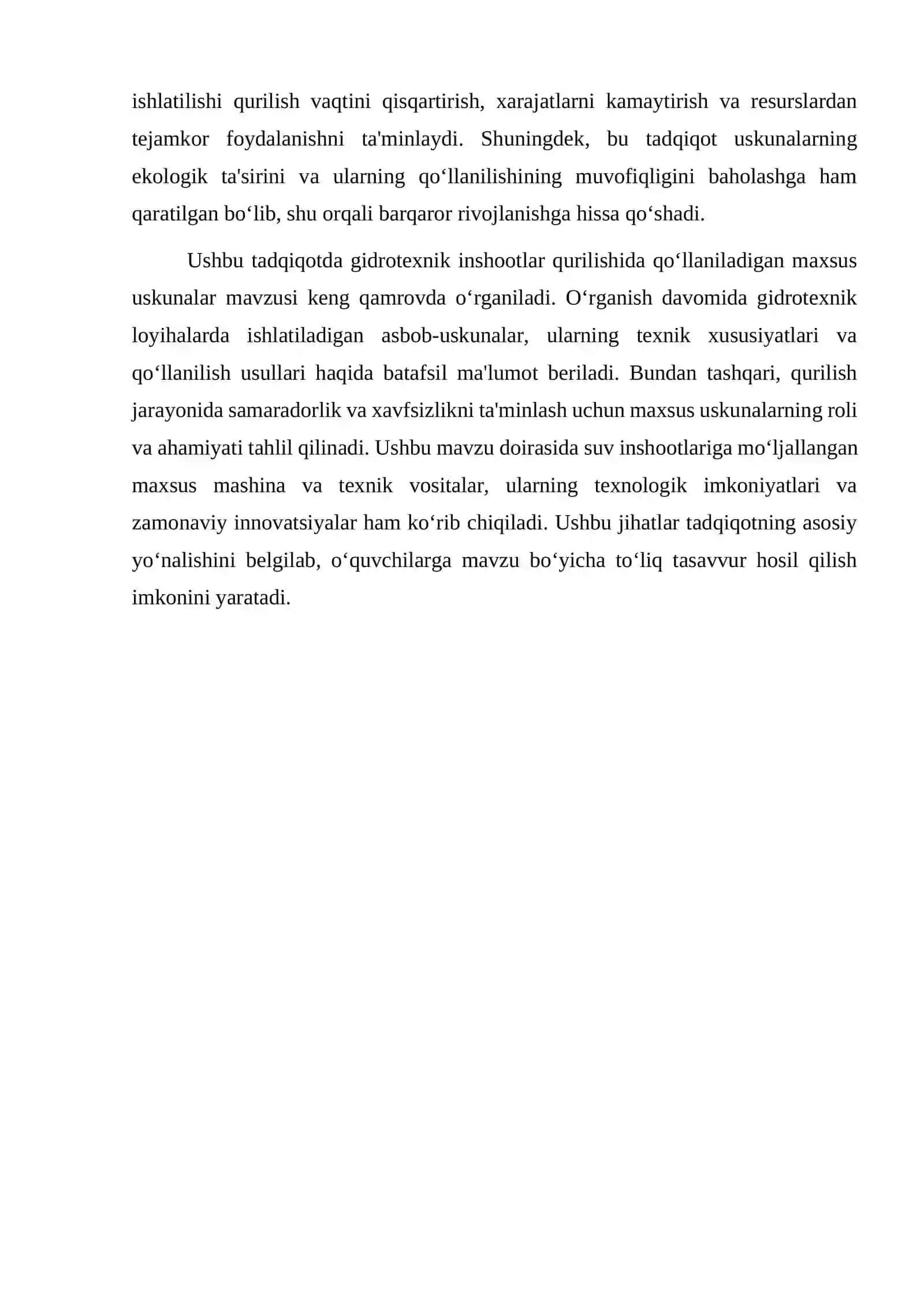 Gidrotexnik inshootlar qurilishida qo‘llaniladigan maxsus uskunalar 4
