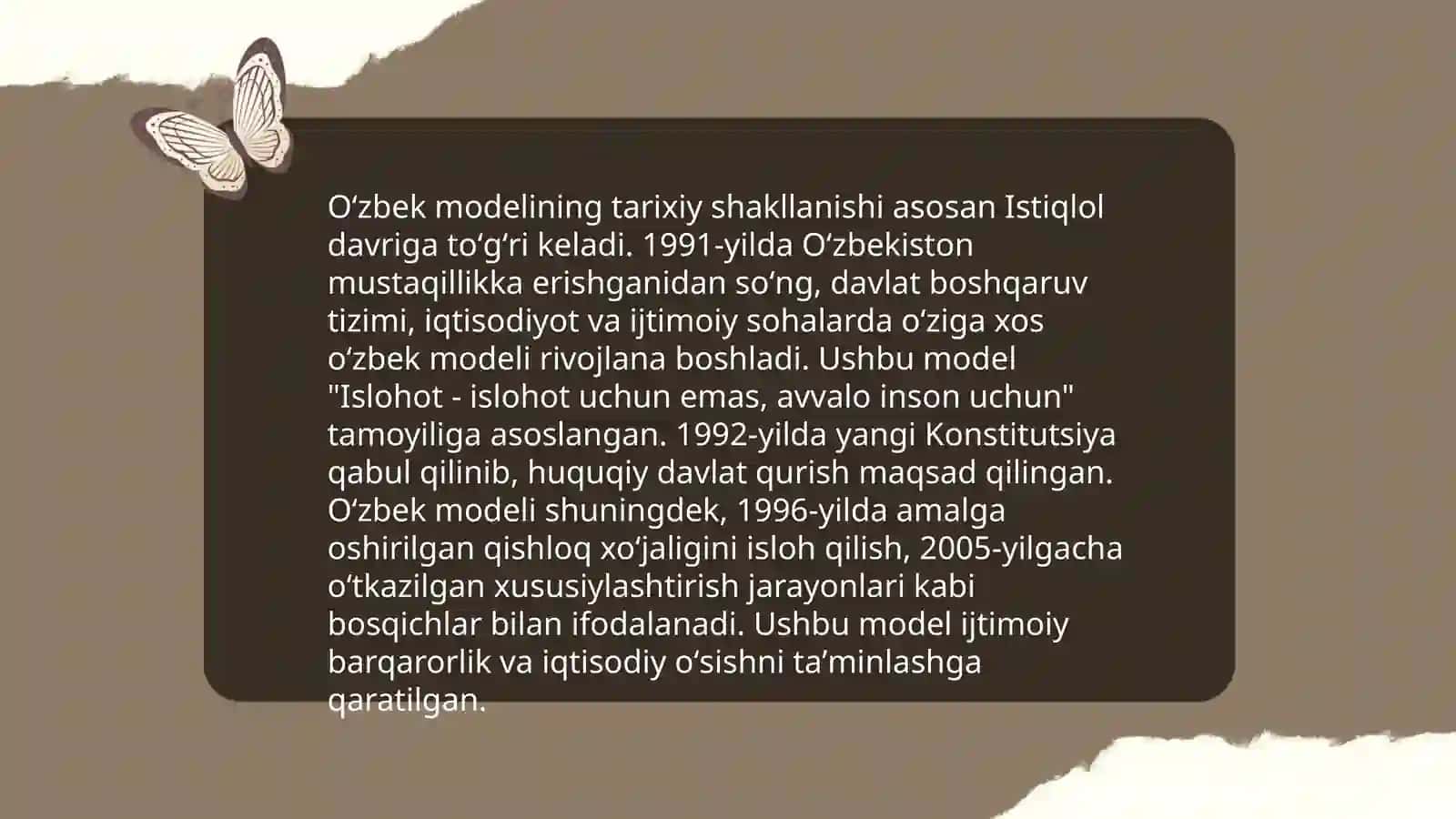 O'zbek modeli va uning o'ziga xos xususiyatlari 4