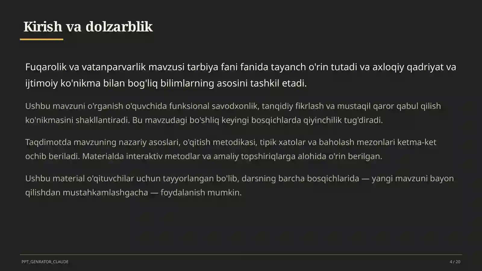 Fuqarolik va vatanparvarlik (8-sinf) 4