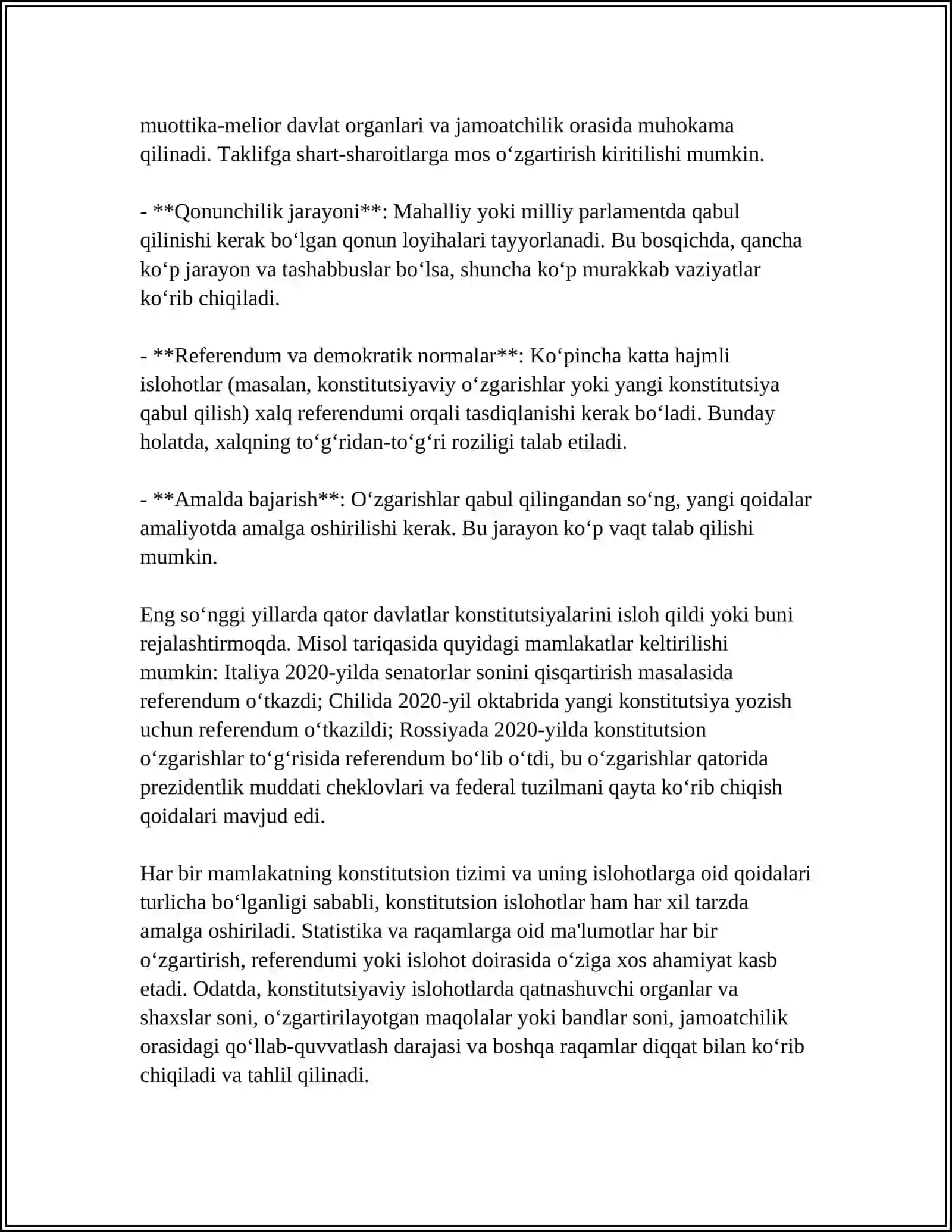 MUSTAQILLIK YILLARIDA DAVLAT BOSHQARUVI TIZIMIDA AMALGA OSHIRILGAN ISLOHOTLAR 4
