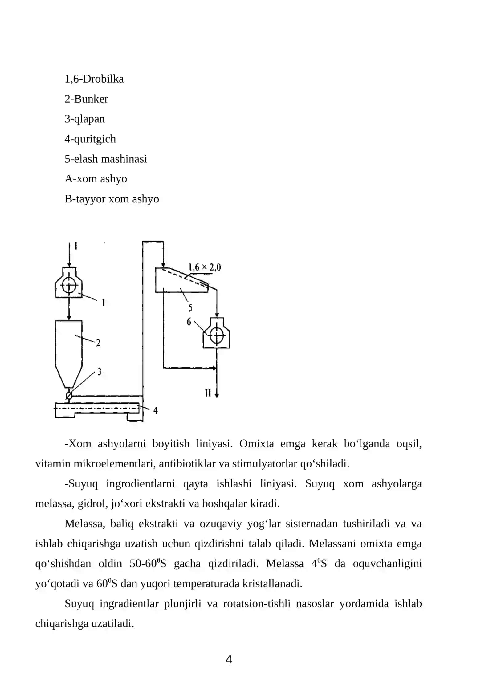 Omixta em zavodlarida omixta em komponentlarini qayta ishlashga tayyorlashning nazariy asoslari 4