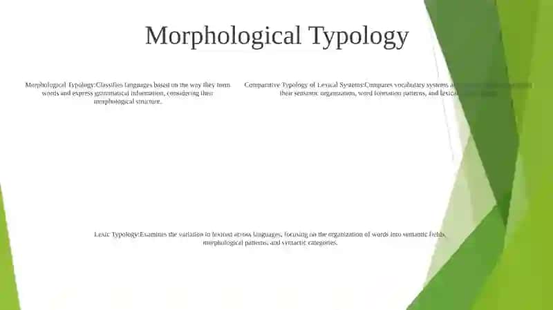 Comparative Typology Of The Lexic Systems 4