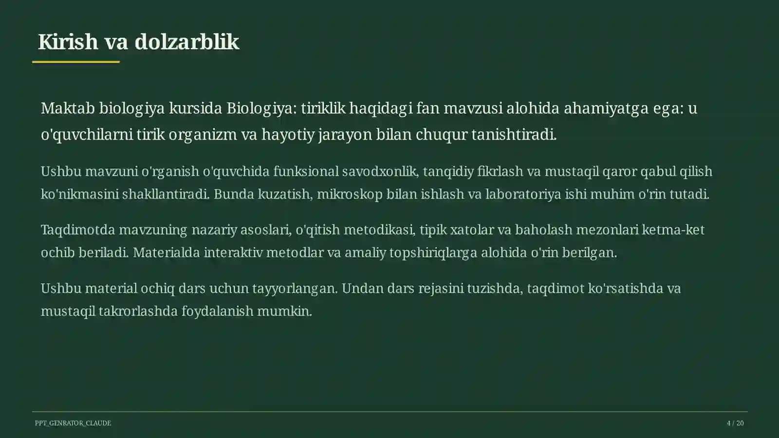 Biologiya: tiriklik haqidagi fan (5-sinf) 4