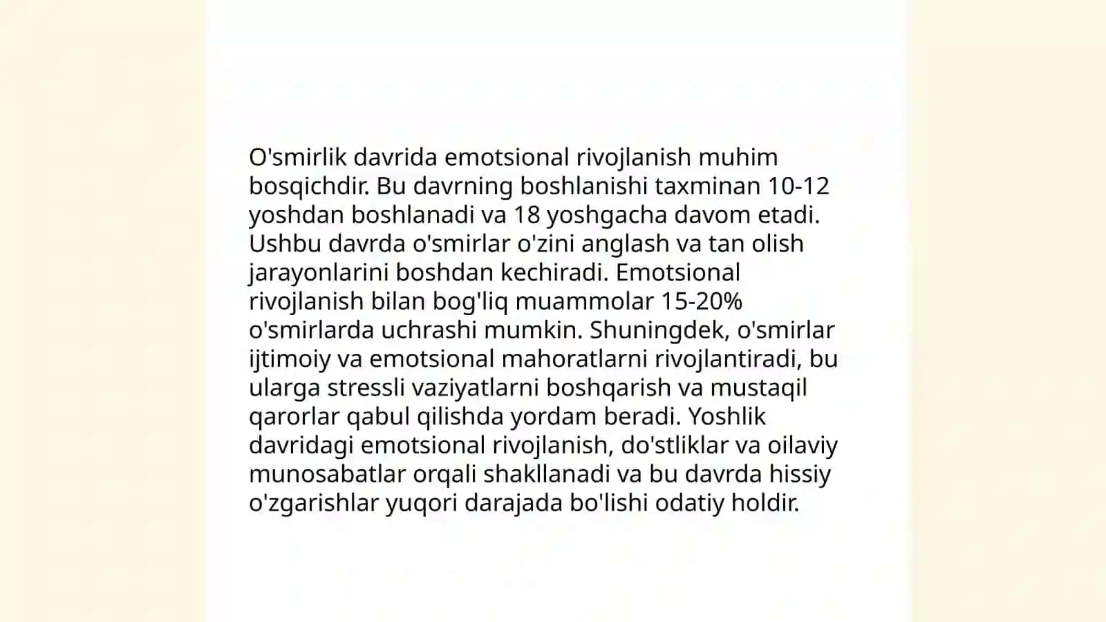 Oʻsmirlik davrida psixik rivojlanish xususiyatlari 4