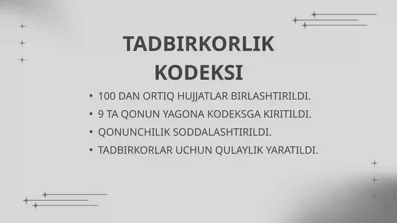 O'zbekistonda Tadbirkorlikni Qo'llab Quvvatlash 4